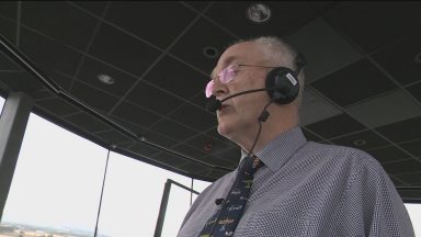 Edinburgh Airport air traffic controller retires after almost 50 years service