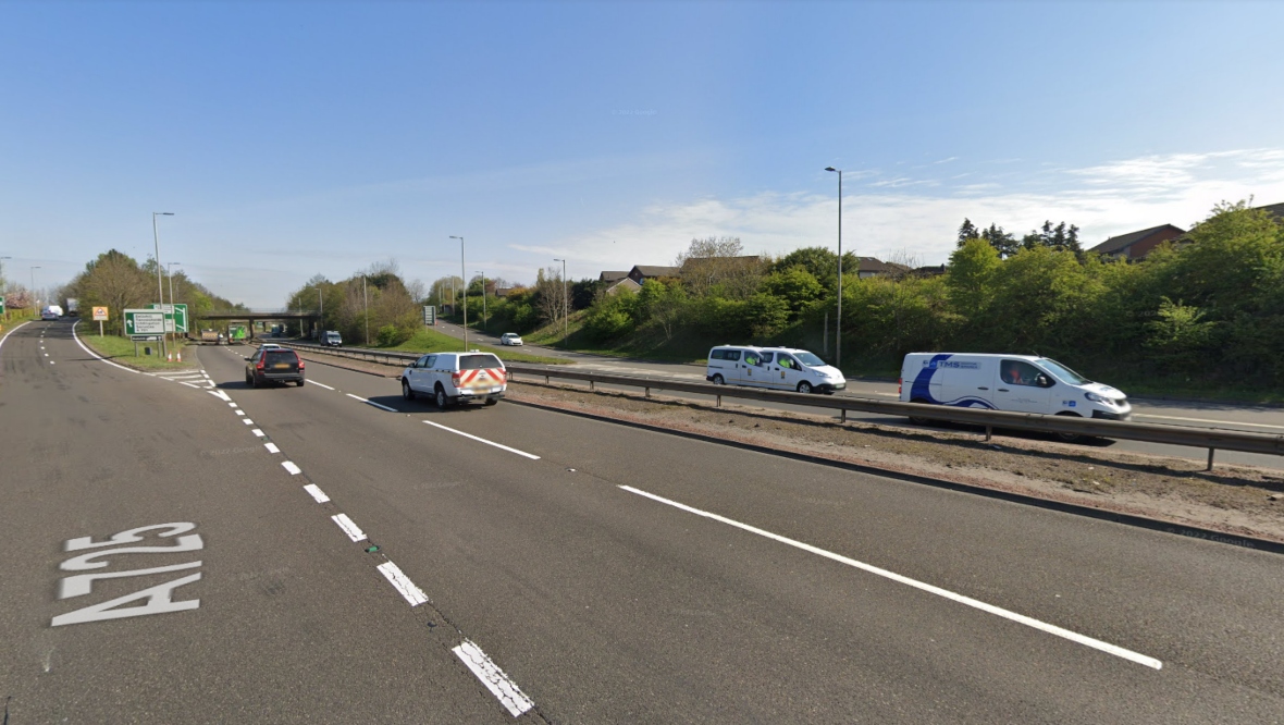 Woman dead and pensioner fighting for life after three-vehicle crash at Bellshill Bypass in Glasgow