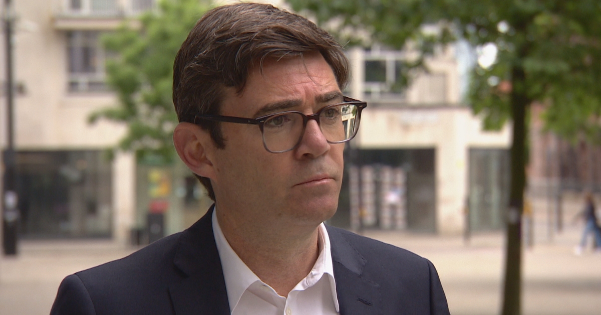 Pictured: Manchester mayor Andy Burnham. Cammy Day says Edinburgh's powers limited compared with other UK cities.