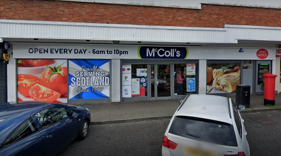 RS McColl shop in Drylaw