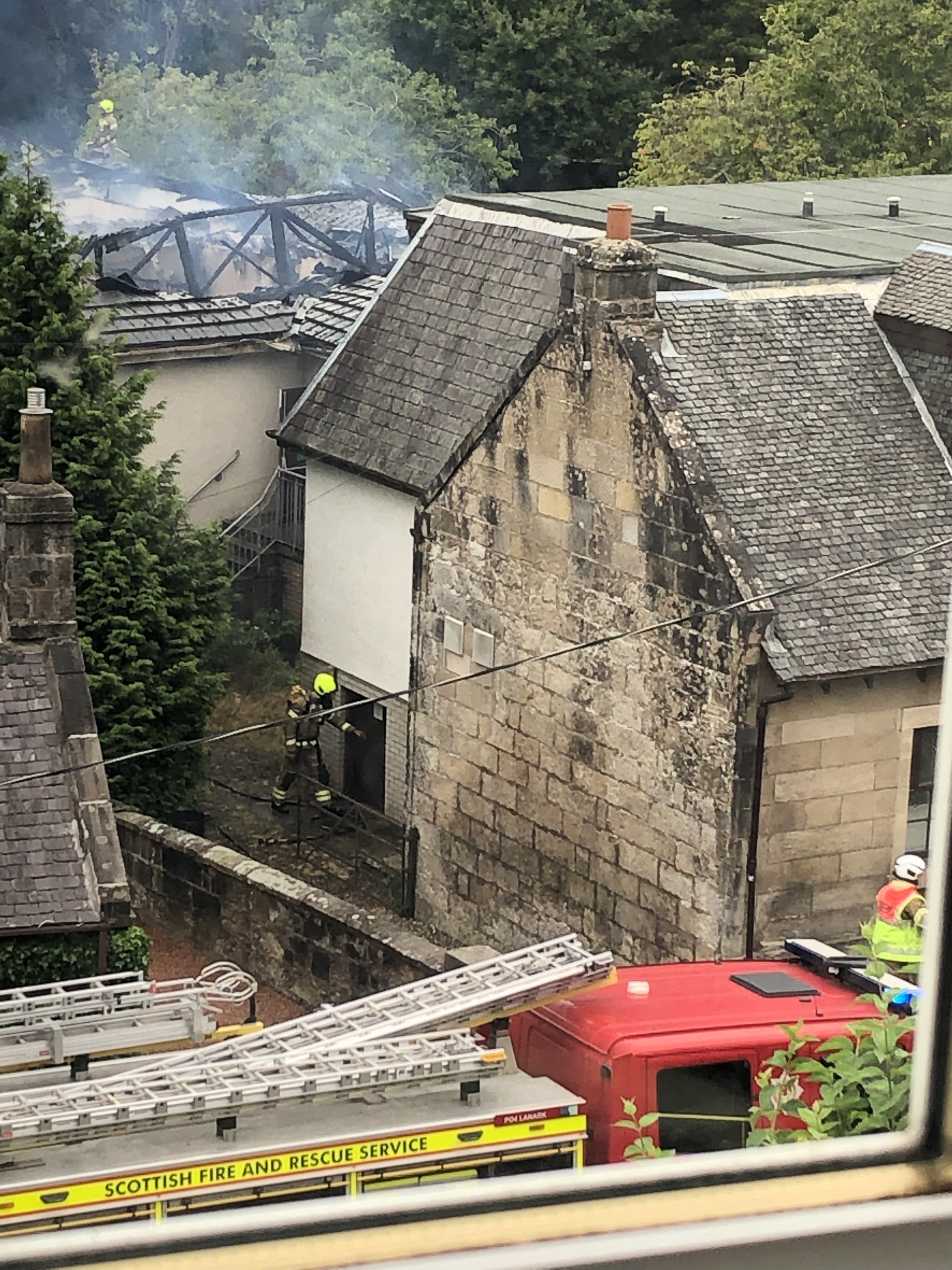 The aftermath of the fire.