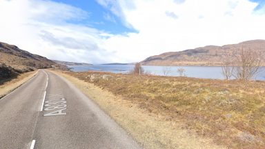 Five people taken to hospital following two-vehicle crash on A832 in Highlands