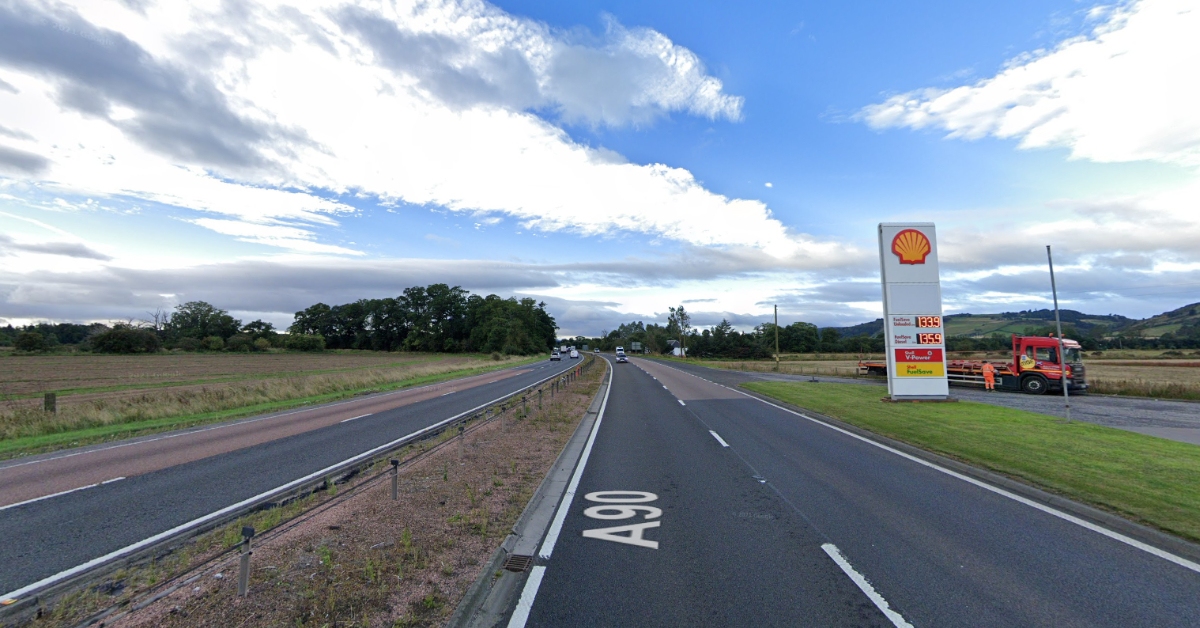 Woman dies and two men and children taken to hospital after car crash on A90 near Errol