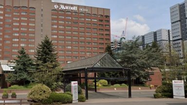 Glasgow Marriott hotel hits out at ‘extremely dangerous’ video of man surfing on top of elevator