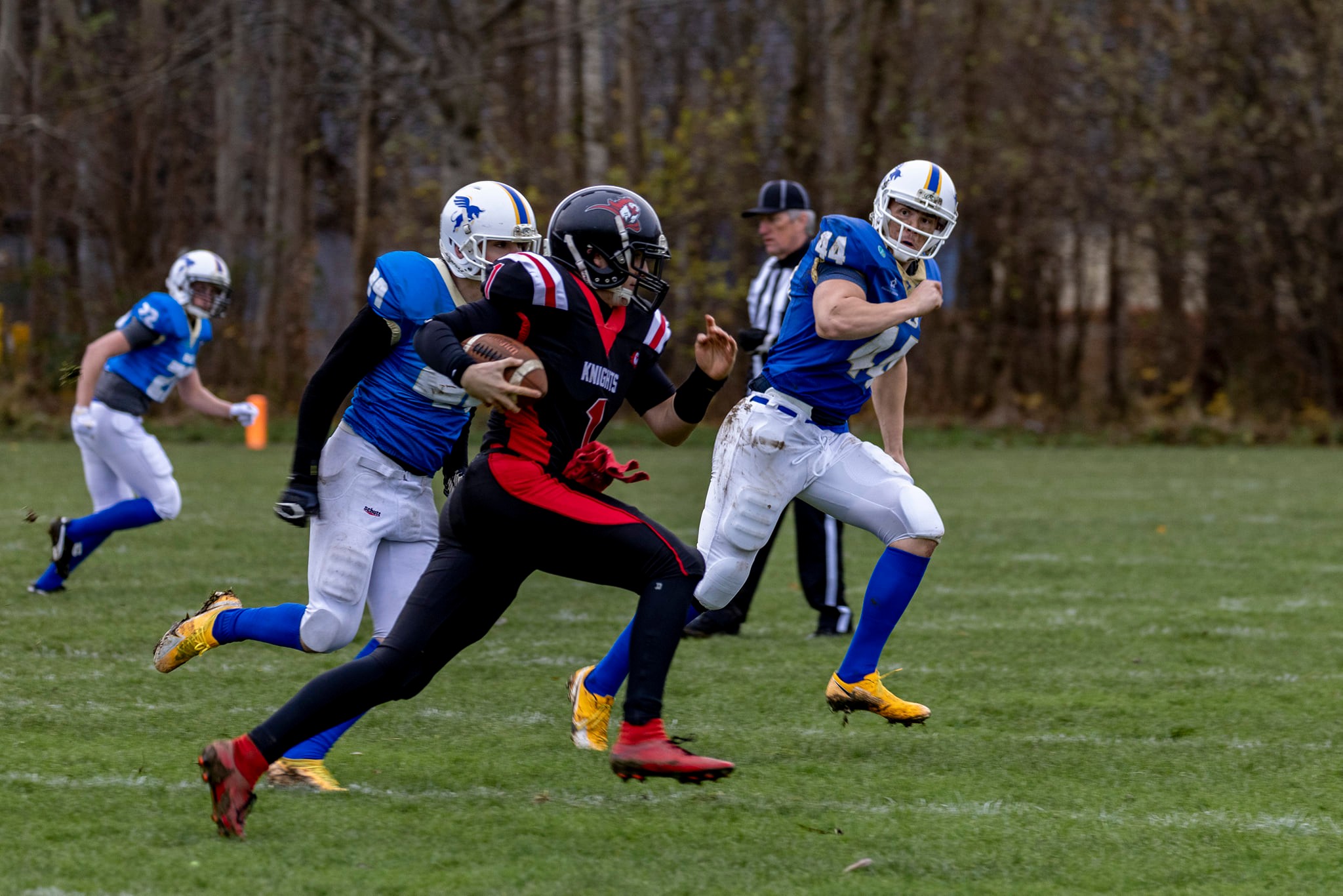 Napier Knights: Cammy Dunne in action.