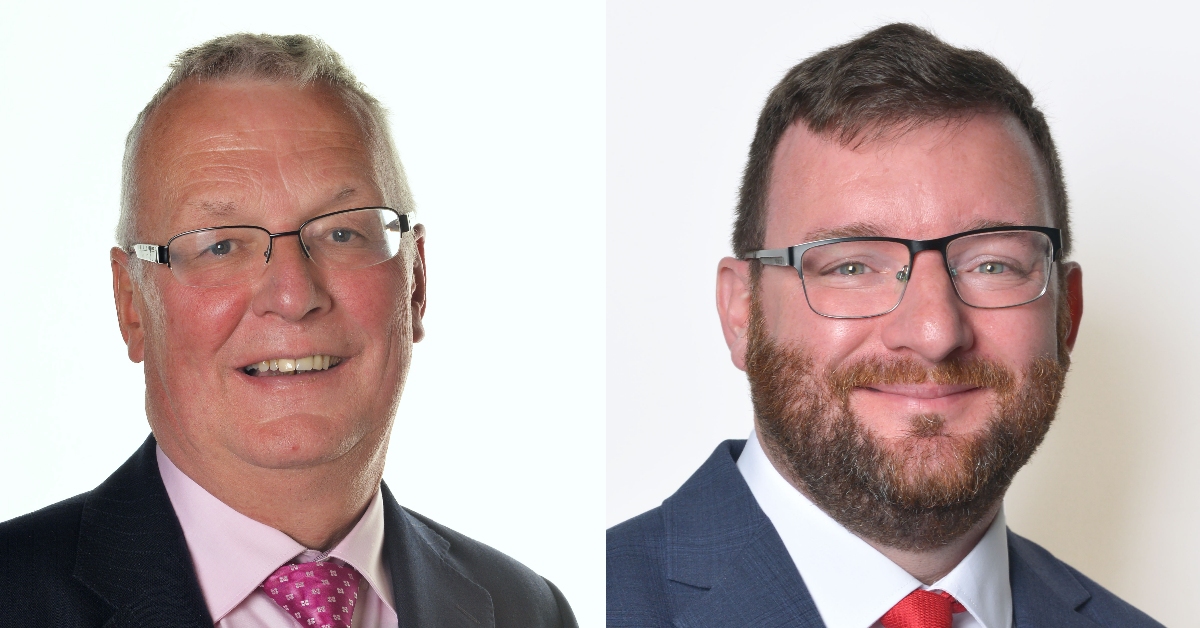 Jim Logue (left) has been appointed as leader, with Paul Kelly (right) as depute leader.