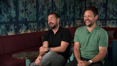 Martin Compston and Gordon Smart launch podcast Restless Natives