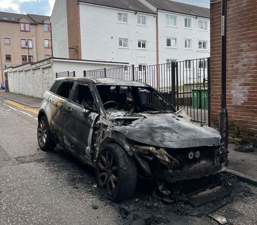 Fire at Douglas Street in Stirling. 