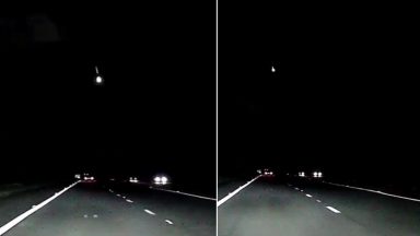 Shooting light captured over Edinburgh ‘almost certainly a meteor’ according to UK Space Agency