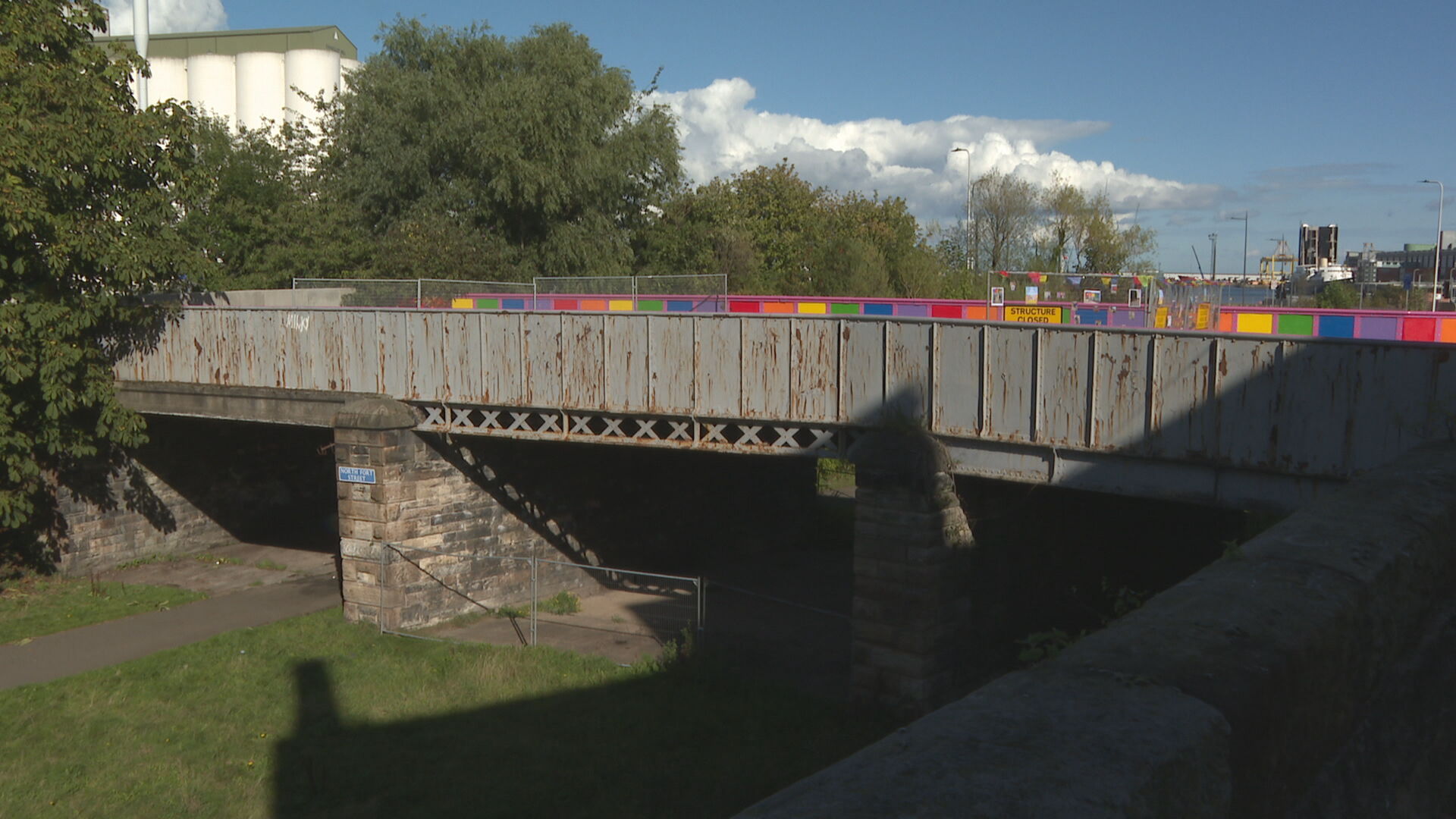 The council has spent £25,000 to stop people from crossing the bridge.