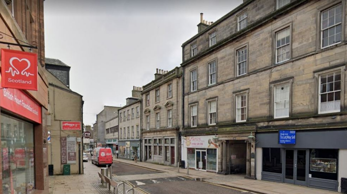 Man arrested after climbing scaffolding at start of Fife pride march