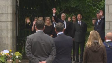 Royal Family thank mourners outside Balmoral as hundreds of floral tributes left to Queen