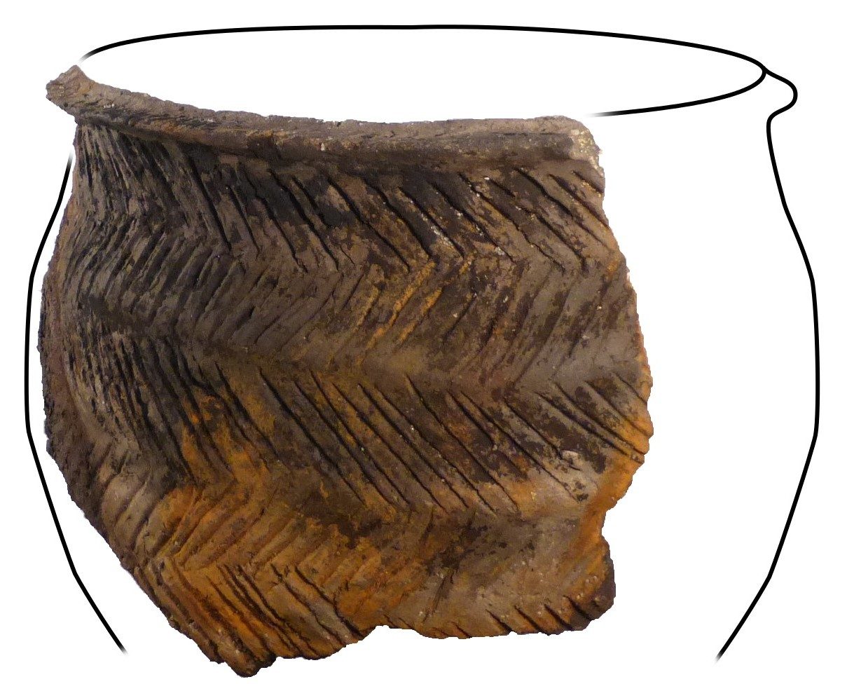 Photo reconstruction of one of the pots from Loch Langabhat 