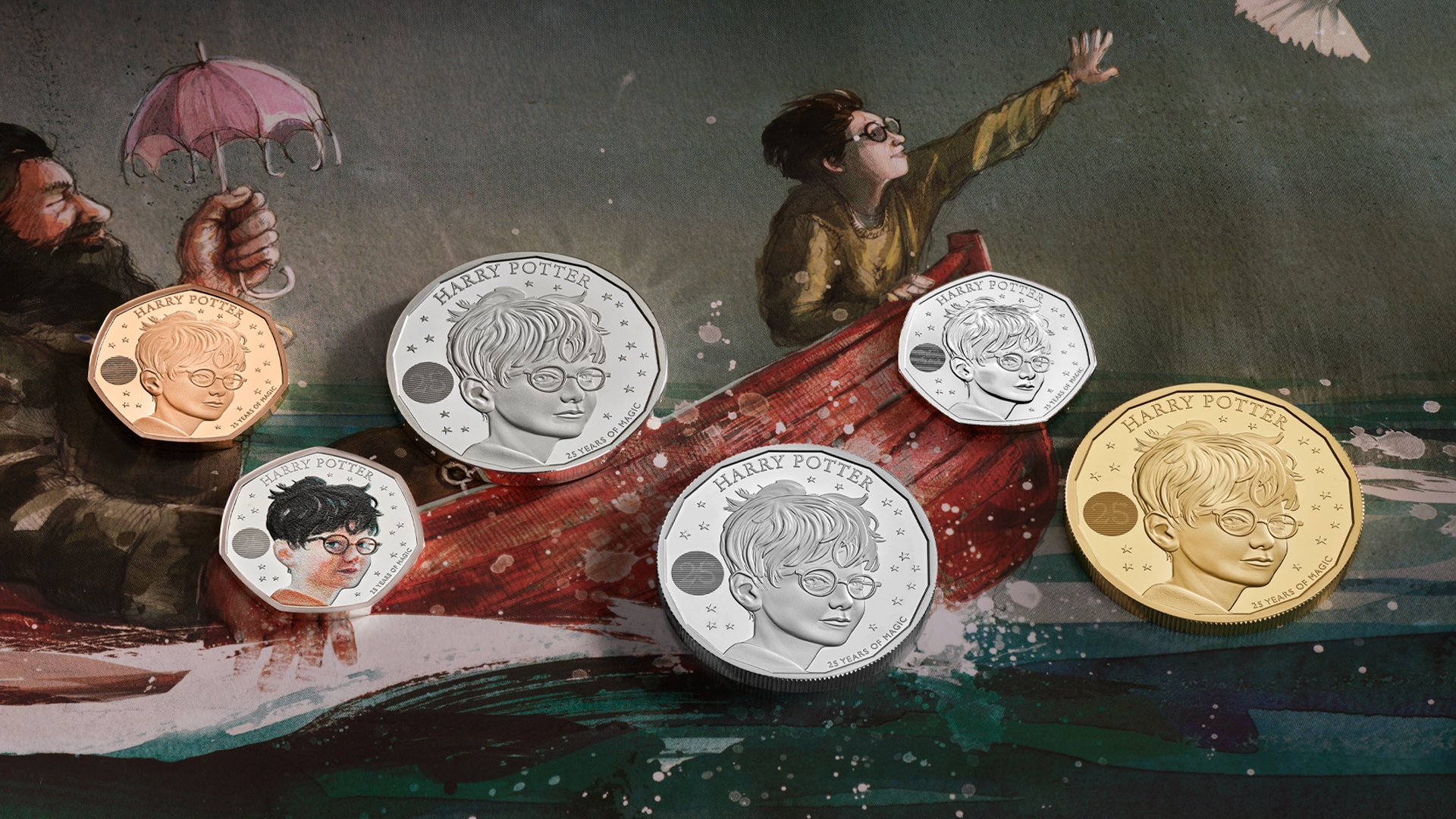 The Harry Potter coin is the first of four to be released
