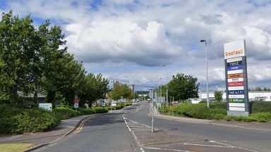 Hunt for masked gang after three cars set on fire in Braehead car park