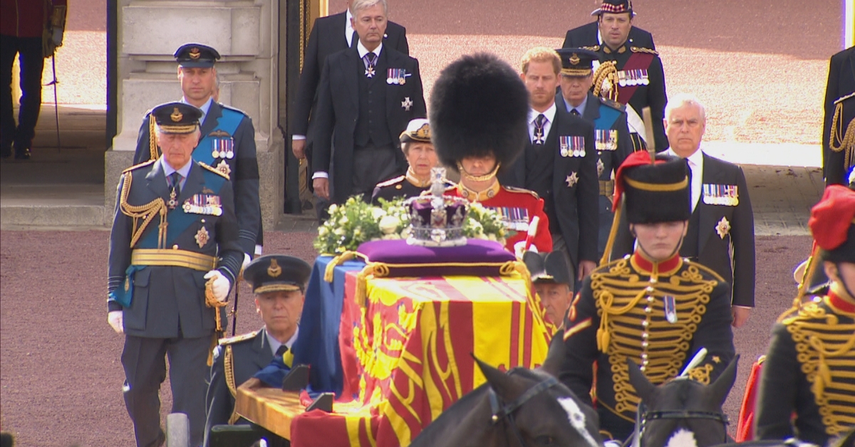 The Queen has left Buckingham Palace for the final time ahead of lying in state at Westminster Hall on Wednesday afternoon. 