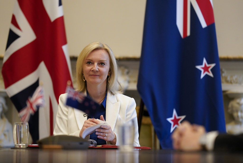 Truss was briefed with securing trade deals in her role as International trade secretary.