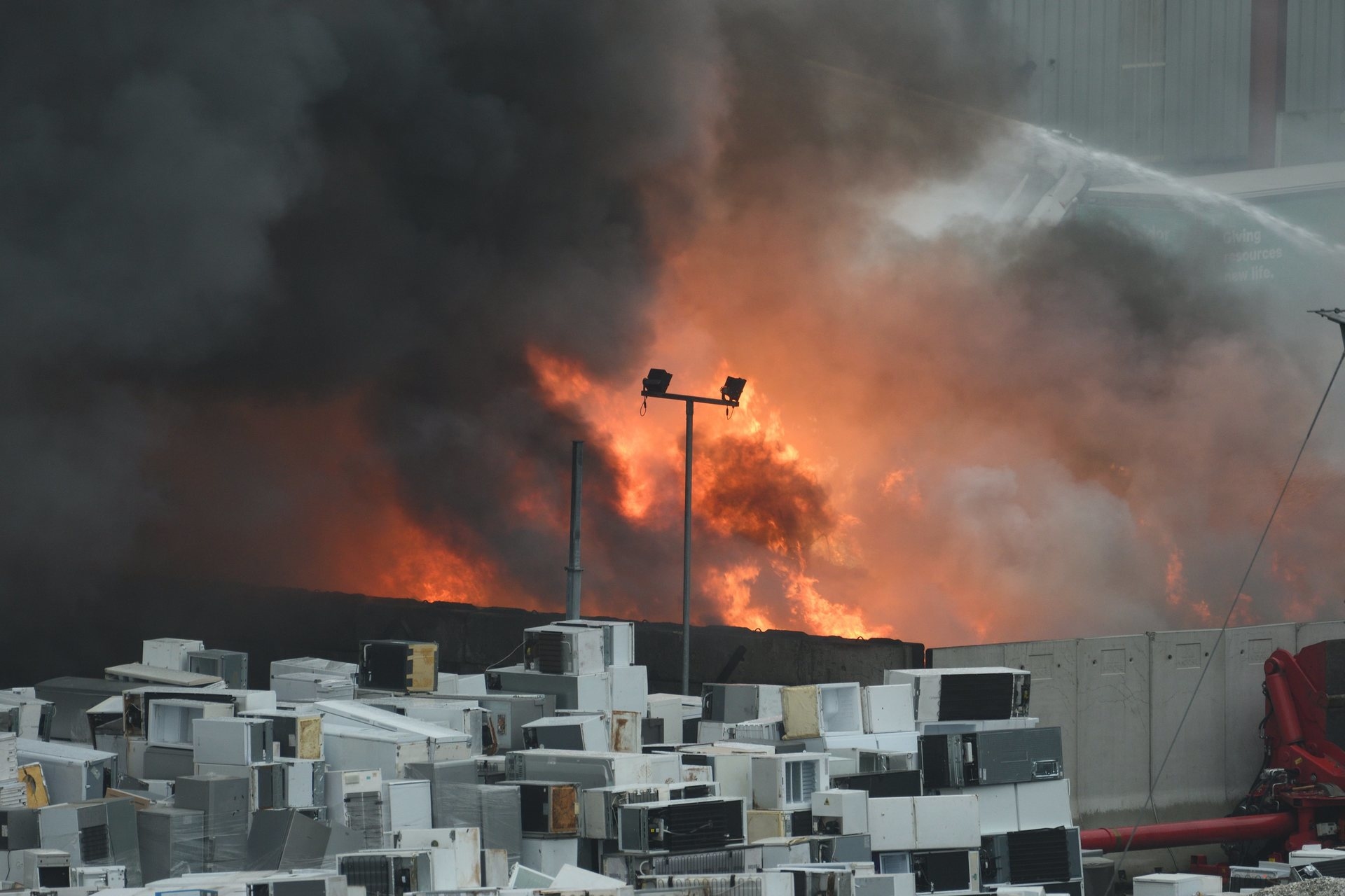 Fire at Shore Recycling in Perth