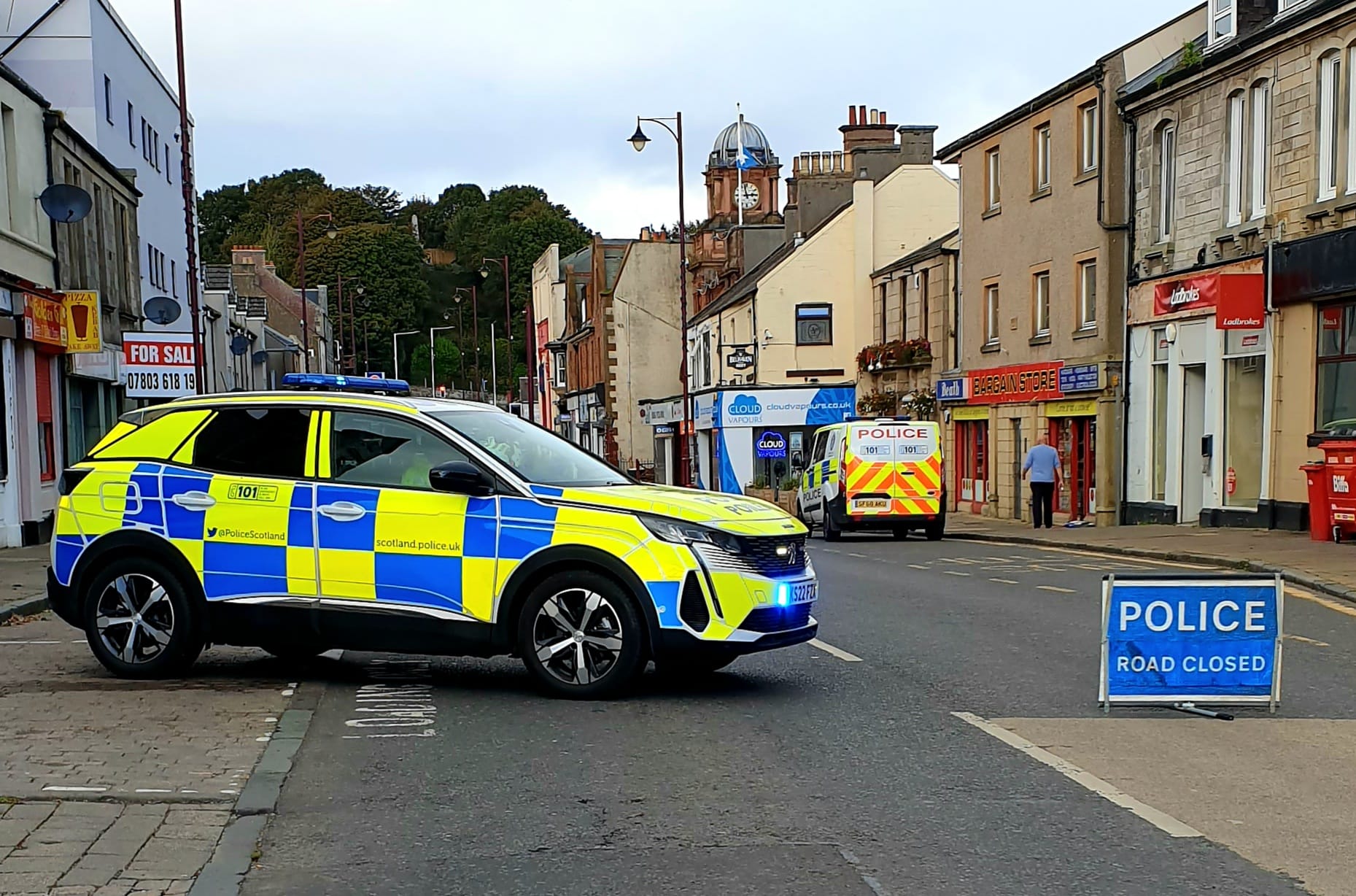 The road was closed for several hours while officers investigated. 