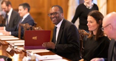 Pound falls to all-time low against dollar as chancellor Kwasi Kwarteng hints further tax cuts on way