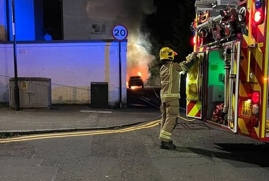 Fire at Douglas Street in Stirling. 