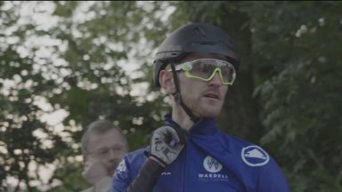 Members of the cycling community gathered to pay their respects to Rab Wardell