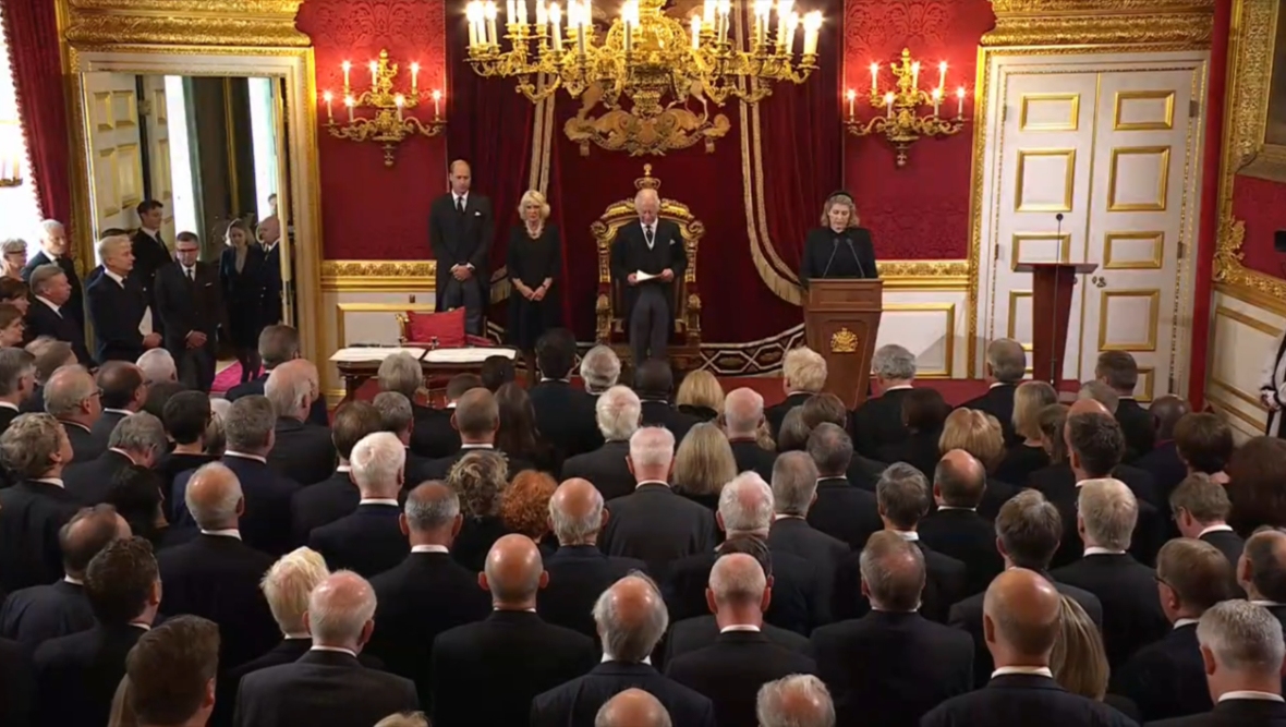 King Charles III appears before the Privy Council for the first time 