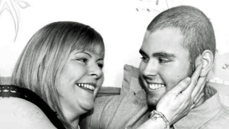 Jak with his mum Allison Barr, who runs the charity in his name.