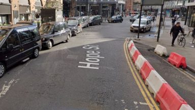 Two men arrested after video of Glasgow city centre ‘attack’ shared online