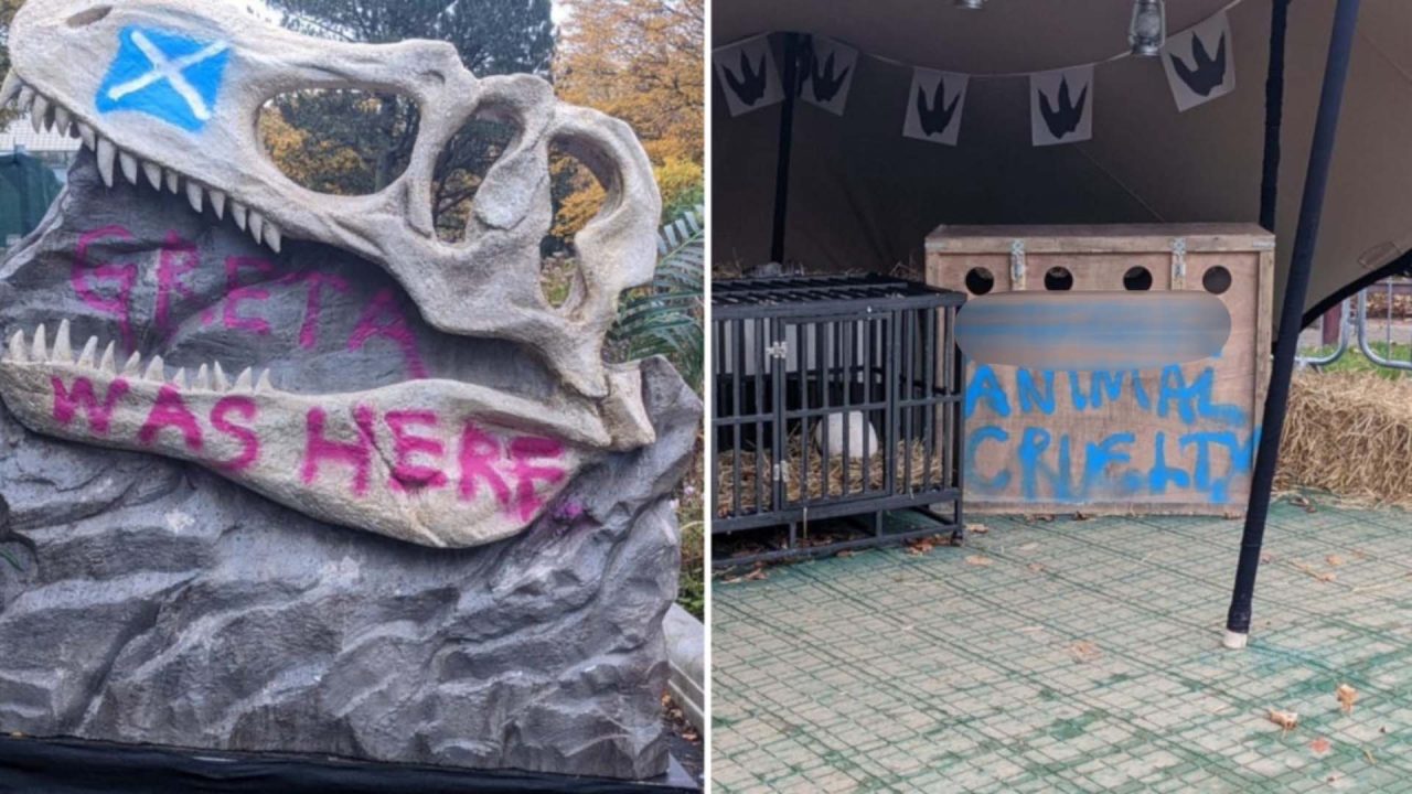 ‘Greta was here’: ‘Eco-extremists’ cover GlasGLOW in obscene graffiti