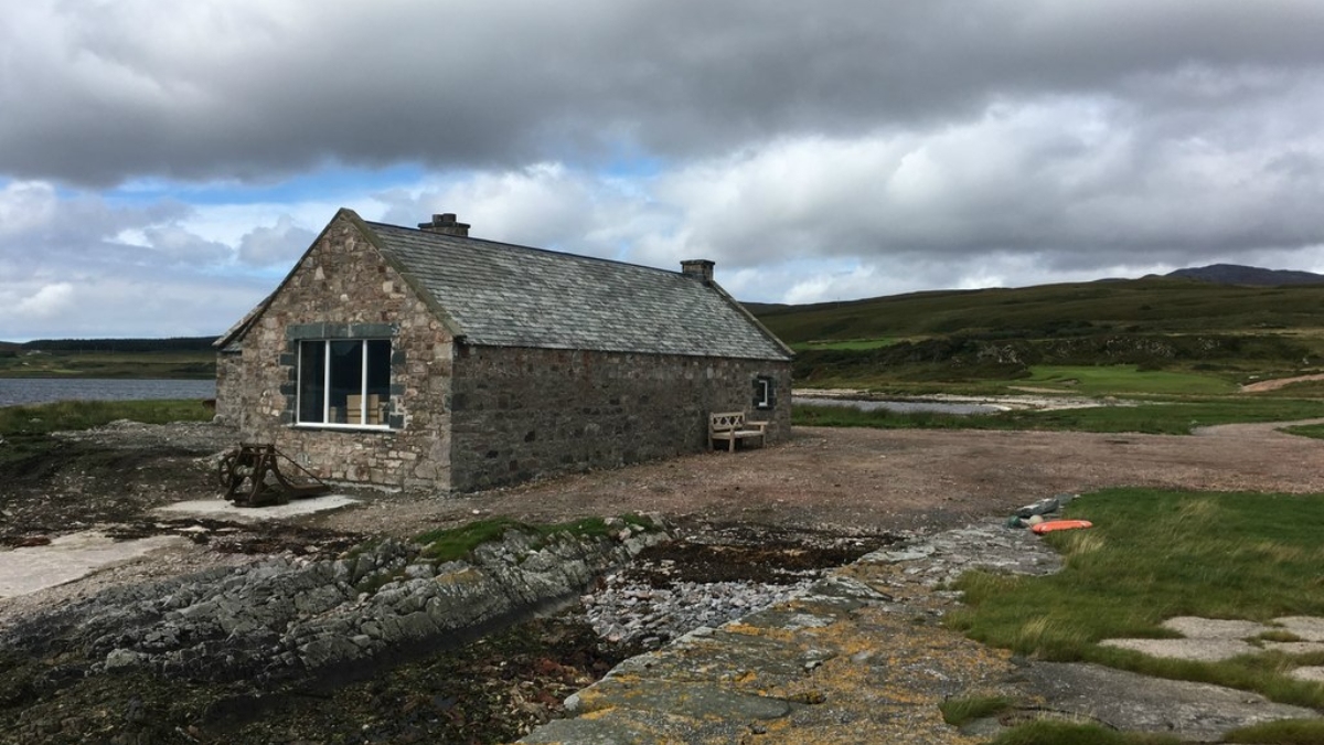 The boathouse on the Ardfin Estate.