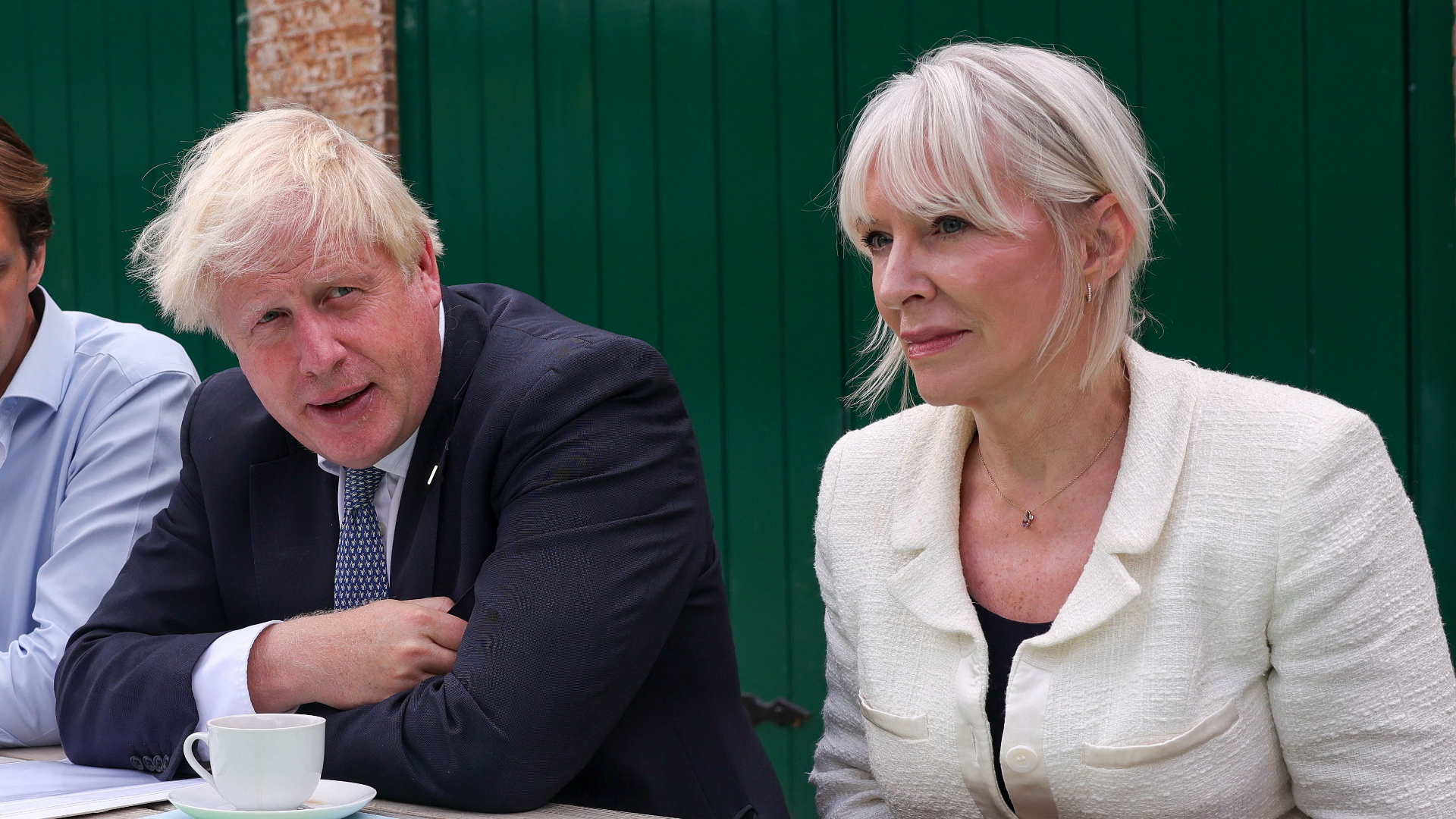 Former PM Boris Johnson and former culture secretary Nadine Dorries.