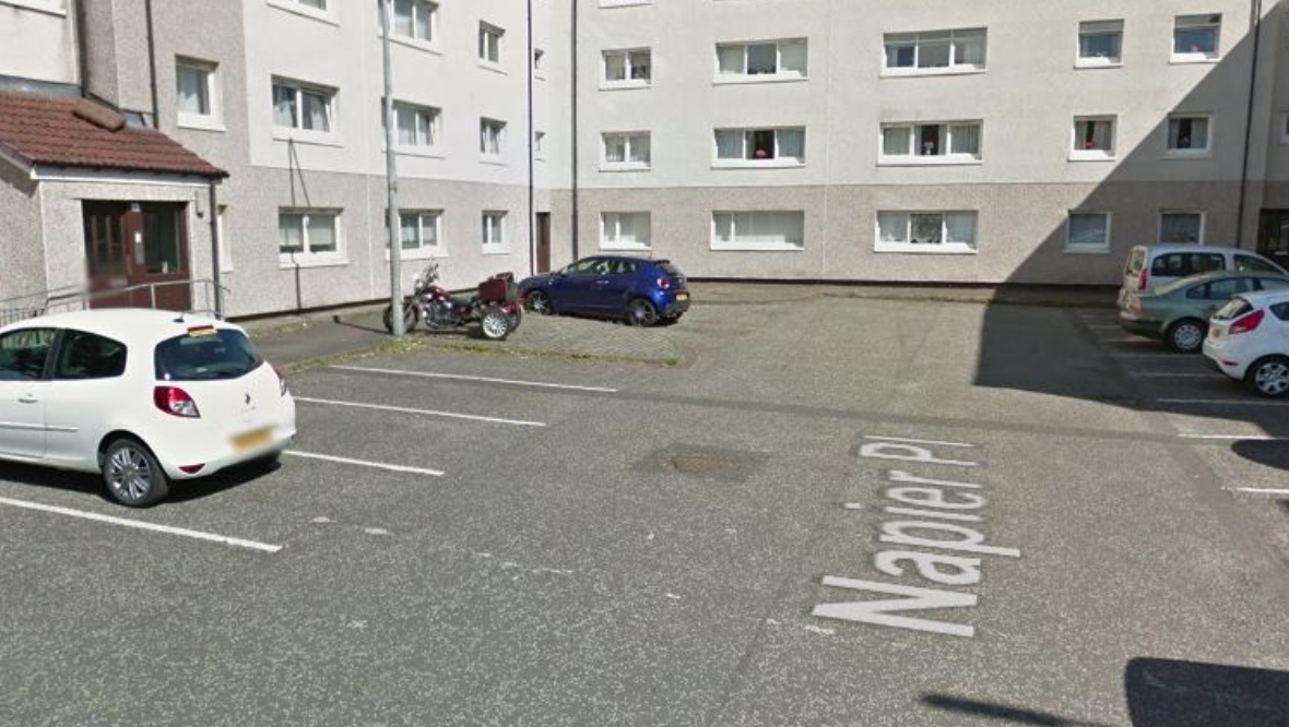Man dies and woman treated for smoke inhalation following fire at block of flats at Napier Place in Glasgow