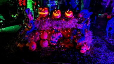 Halloween-obsessed Fife family transform home into spooktacular display in honour of local boy’s cancer battle