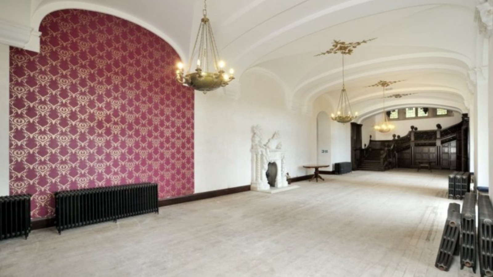 The interiors of Carbisdale Castle which was run as a youth hostel since 1945.