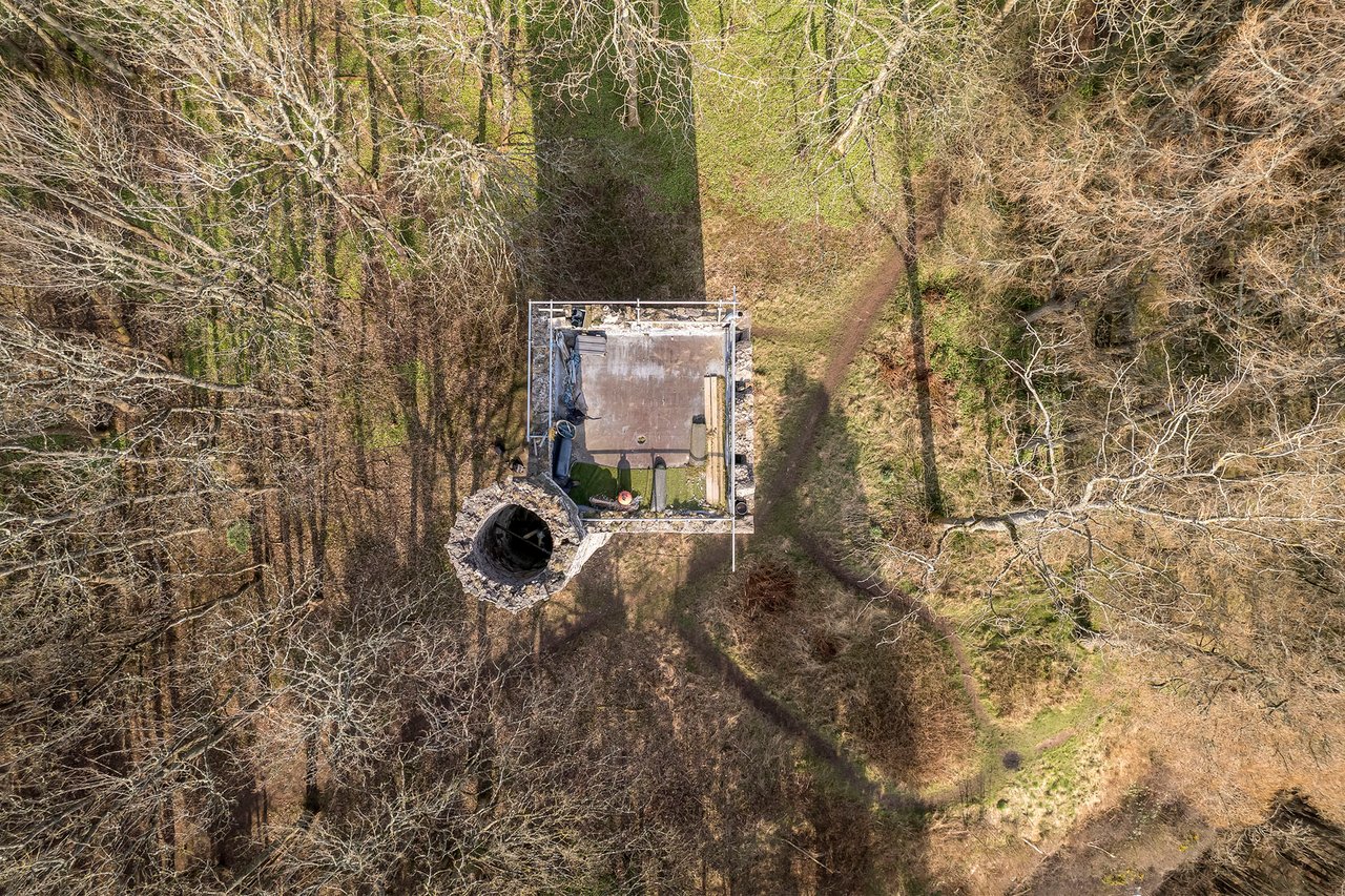 Aerial view of Binnhill Tower