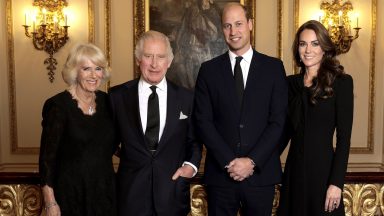 New image of King Charles III with Camilla, Queen Consort and Will and Kate, the Prince and Princess of Wales