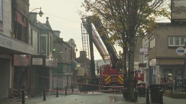Major fire damages number of shops in Fife town of Leven