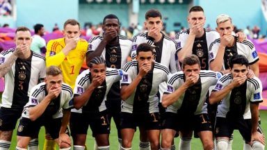 Germany praised for covered mouths protest ahead of Japan defeat at World Cup