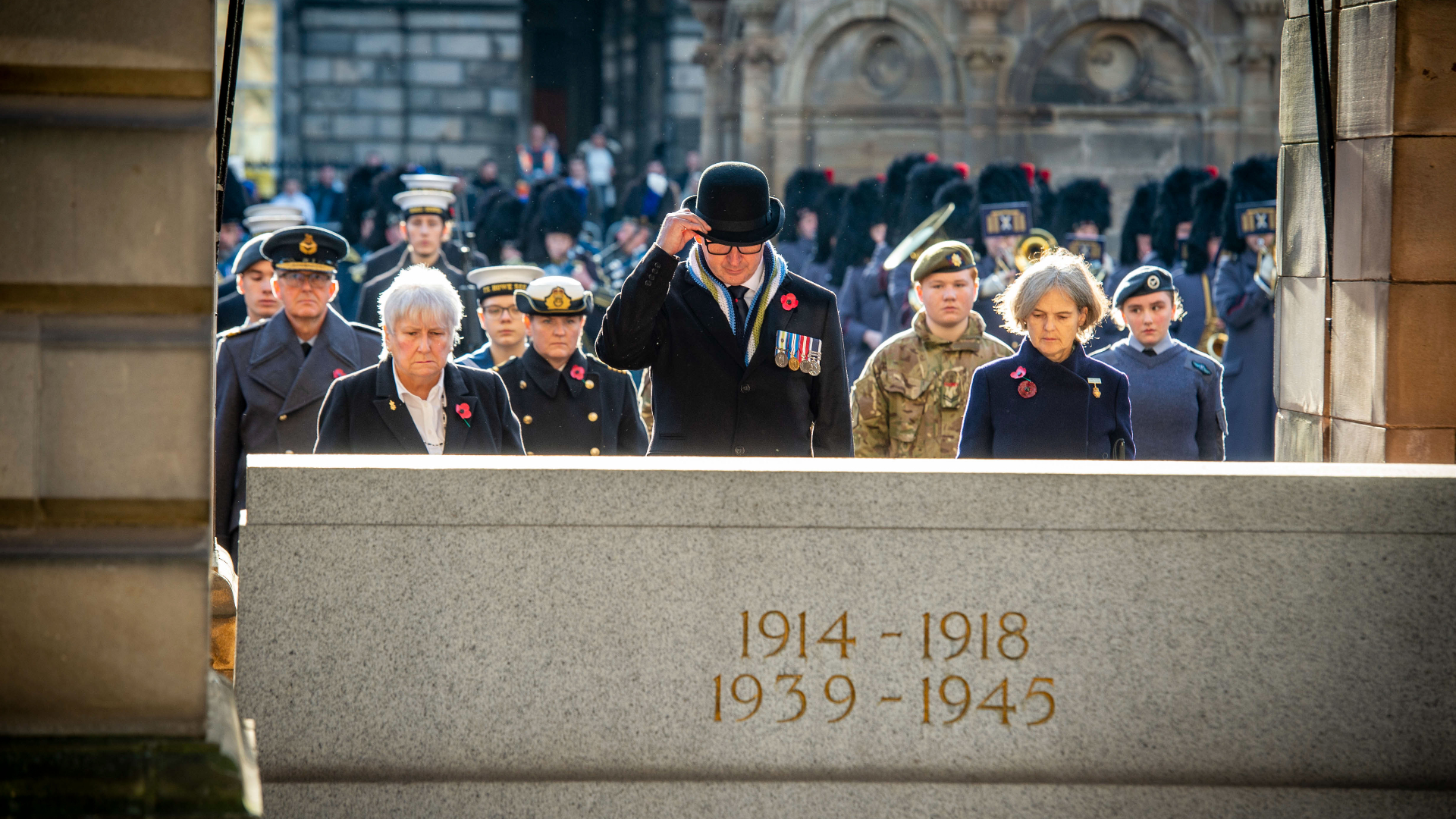 Remembrance Sunday event in Edinburgh.