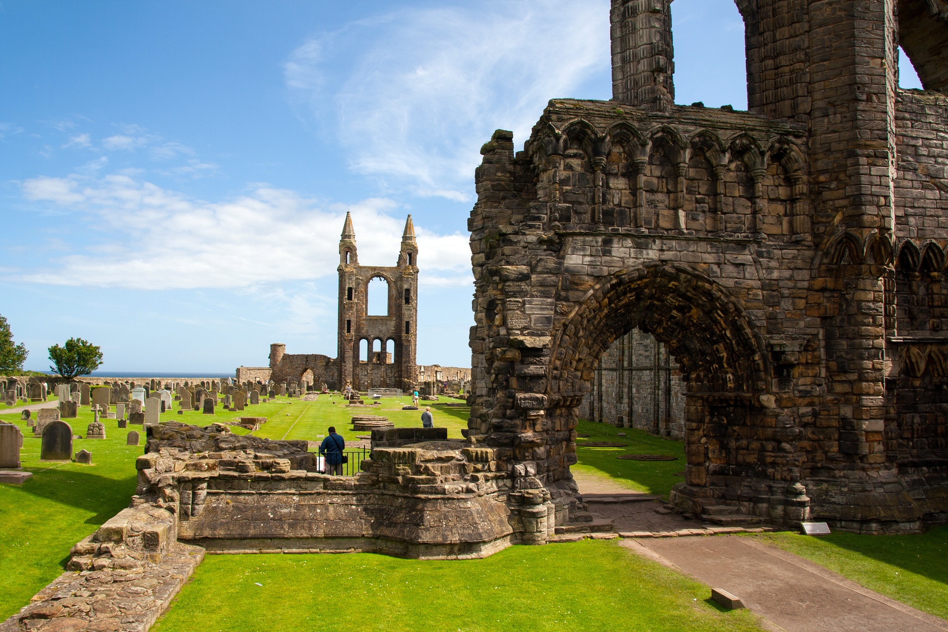 The Cathedral of St Andrew in St Andrews, Fife.
