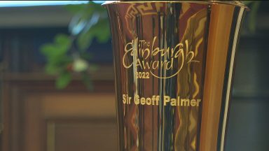 Sir Geoff Palmer presented with the Edinburgh Award