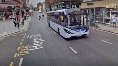 Woman taken to Glasgow Royal Infirmary after being struck by bus on Hope Street in city centre