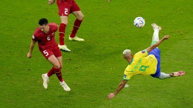 Two-goal Richarlison caps Brazil victory over Serbia with spectacular volley