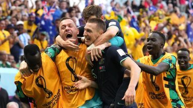 Mitchell Duke’s superb header gives Australia World Cup win over Tunisia