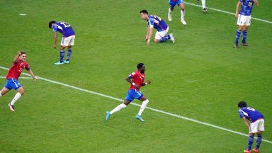 Keysher Fuller goal earns Costa Rica shock late win over Japan at World Cup