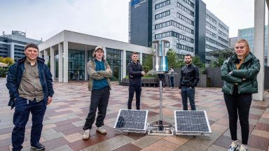 Flatpack wind turbine invented by Glasgow Caledonian University student to help communities in Kenya