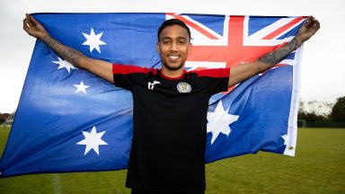 St Mirren midfielder Keanu Baccus celebrates Australia World Cup call-up