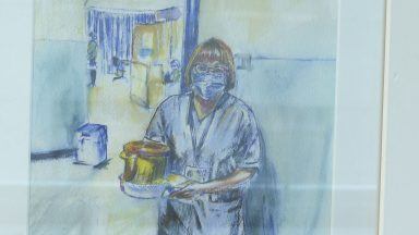 Portraits of pandemic NHS staff go on display at hospital
