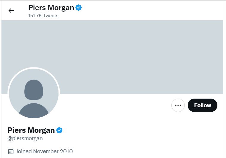 Morgan's account has since been wiped.